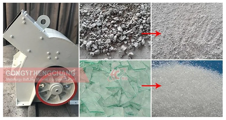 Small Coal Stone Glass Hammer Crusher Machine for Sale