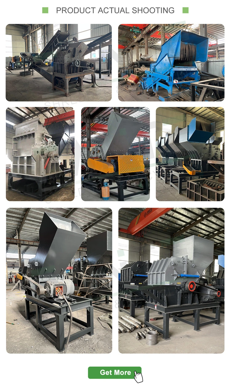 Waste Paint Buckets Shredder Bicycles Recycling Machine Oil Barrels Crusher Scrap Cars Crushing Aluminum Cans Metal Hammer Mill Crusher Price