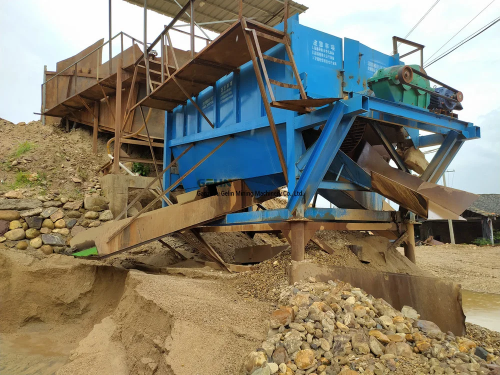 Large Capacity Gold Mining Equipment Mobile Gold Trommel Machine