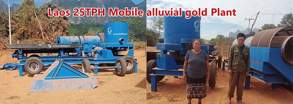 Small Scale Mobile Portable Alluvial Gold Trommel Washing Gold Mining Equipment Factory for Sale