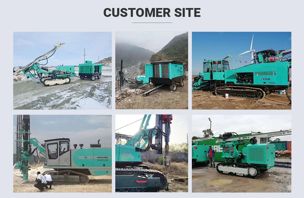 Continuous Innovation Crawler Type 50m Deep Drilling Equipment with Air Compressor