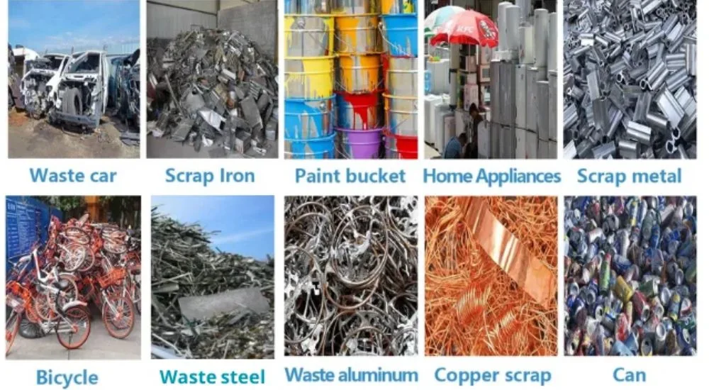 Automatic Recycling Scrap Aluminum Can Hammer Mill Shredder Metal Crusher