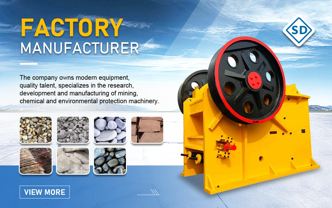 Portable Stone Rock Small Jaw Crusher PE 400*600