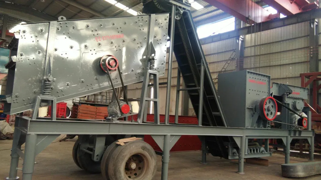 Mobile Hammer Crushing / Crusher Plant Used for Road Construction