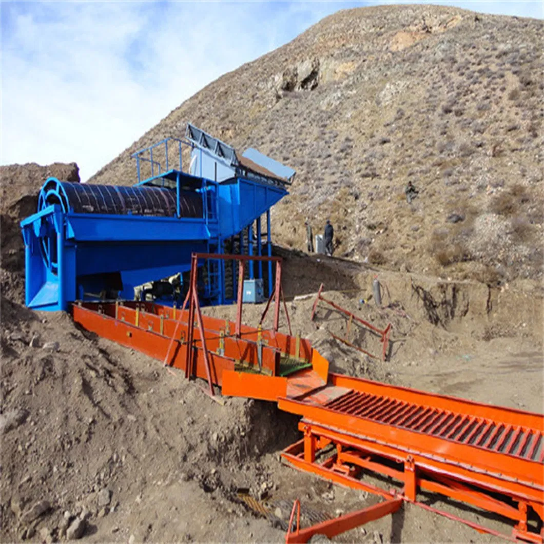 Large Capacity Trommel Rotary Scrubber Mud Gold Mining Equipment