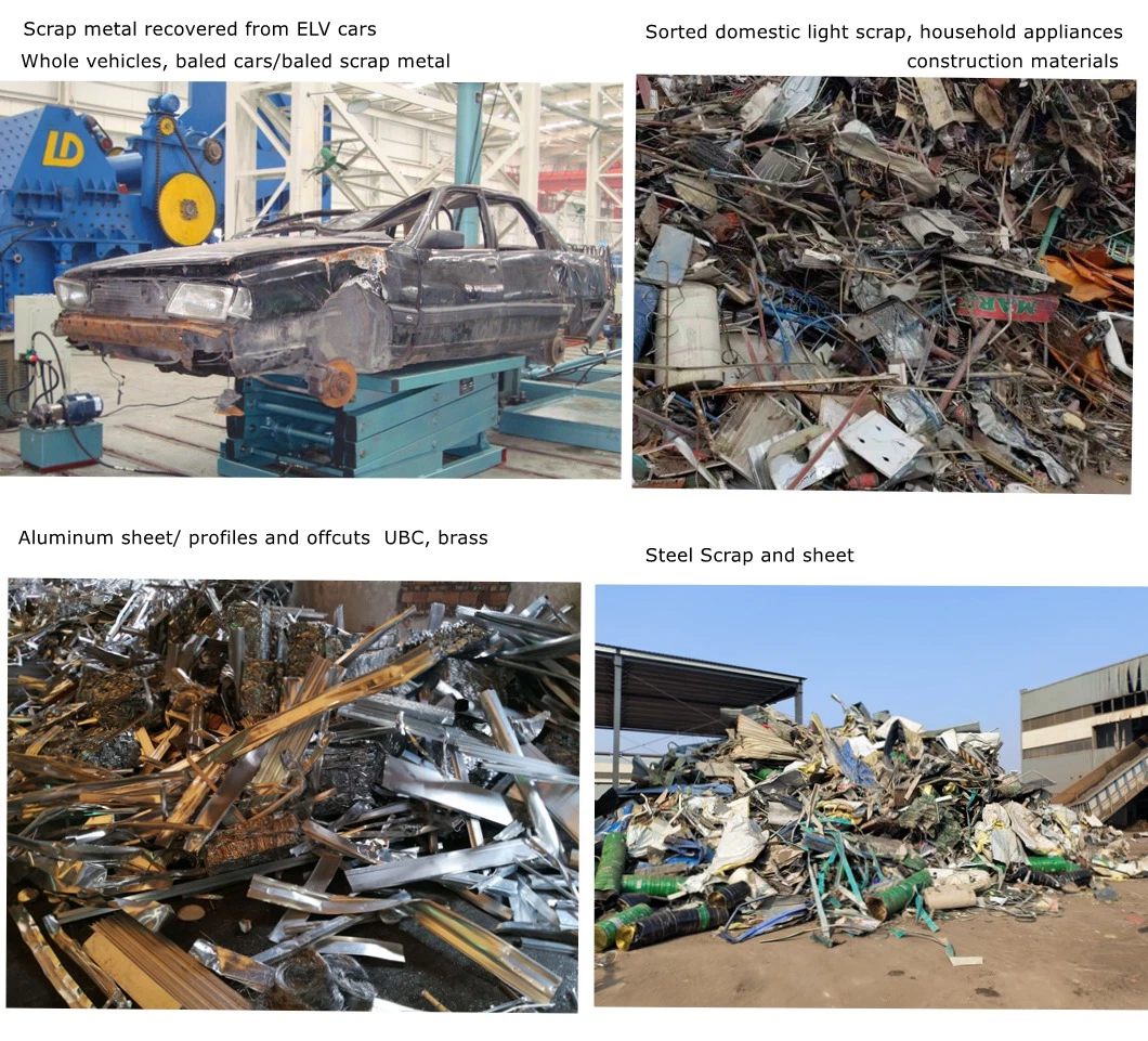 Car Crushing Copper Aluminum Can Crushers Recycling Machine Hammer Mill Plastic Metal Recycling Scrap Steel Metal Crusher Price