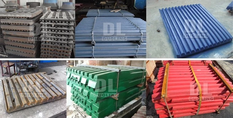 High Manganese Rock Crusher Parts Mn13cr2 Jaw Plates Jaw Crusher Parts