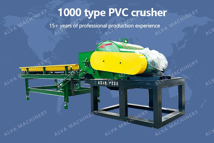 China Alva Machine Plastic Crusher/Plastic Machine Functional Plastic Big Capacity Pet Bottle Can PS Idpe PVC HDPE Glass Crusher