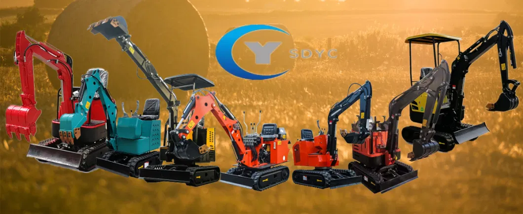 Mini Digger 2t Hydraulic Mini Excavator 2 Ton Earth-Moving Equipment for Mining Kv20 Small Crawler for Construction Work Mini Bagger Compact Excavator