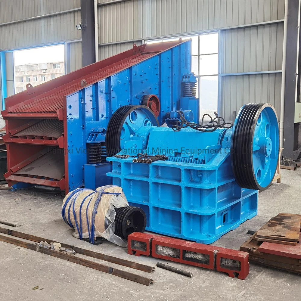 High Efficiency PE600*900 Granite Quarry Mining Hopper Primary Jaw Crusher