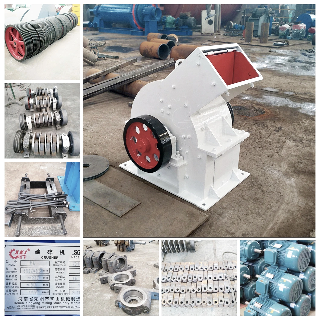 Hot Sale Small and Big Coal and Limestone Hammer Crusher Mill for Iron Glass Gypsum Concrete Price for Sale