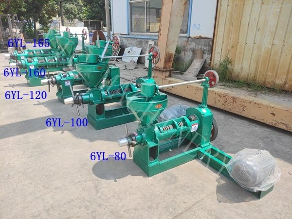 Integrated electric driven effective rapeseed sunflower peanut palm ground nut screw cold press oil press making processing pressing machine oil mill