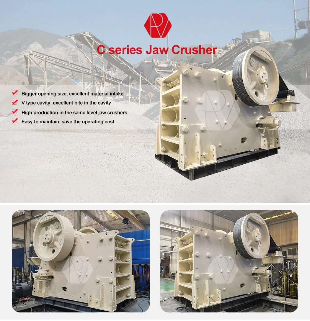 Big Capacity Europe Type C106V C125V stone hydraulic primary jaw crusher machine