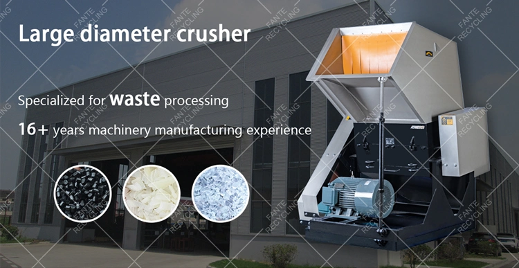 Bottle Scrap Shaft PVC Plastic Recycling Film Styrofoam Casing Sale Waste Crusher