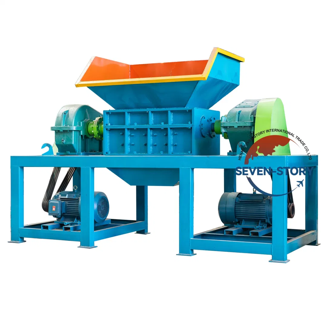 Industrial Double Shaft Shredder Stainless Steel Scrap Copper Crusher for Sale