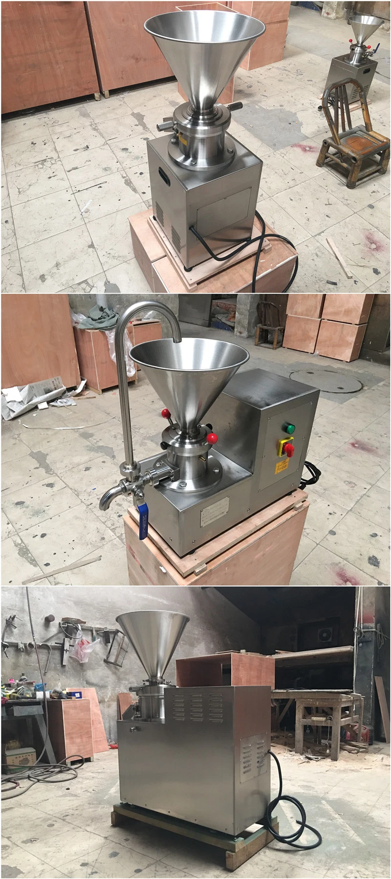 High Quality Stainless Steel Peanut Butter Sesame Paste Machine Colloid Mill