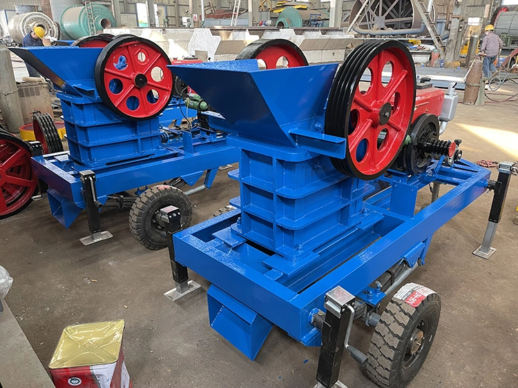 Diesel Engine PE150X250 Small Mobile Jaw Crusher Price Rock Stone Crushing Plant