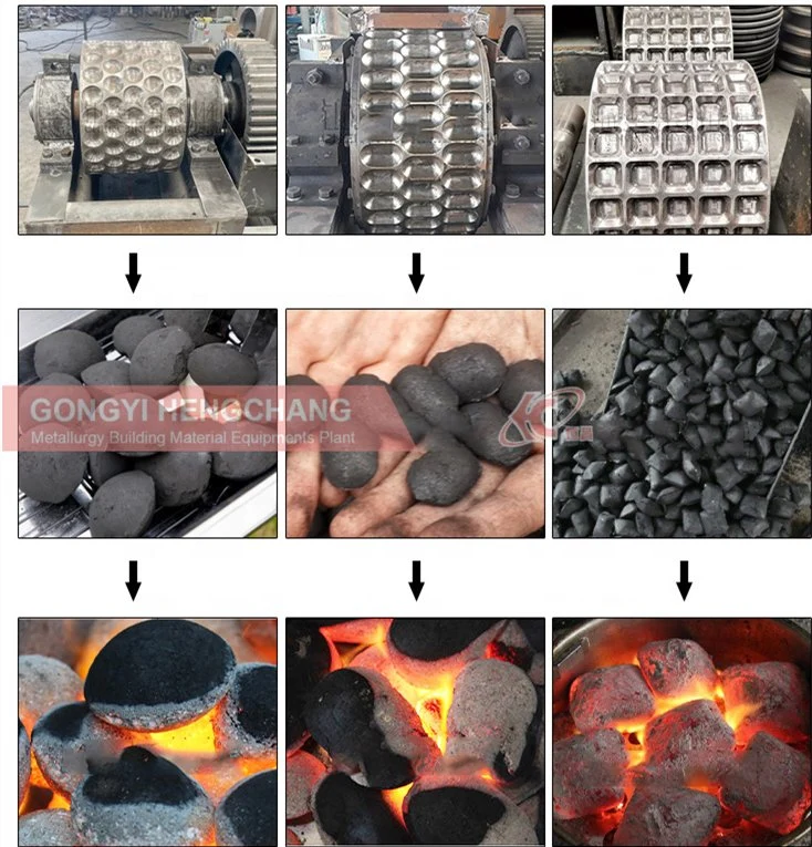 Large Scale Gomine Carbon Coal Charcoal Briquette Machine Price