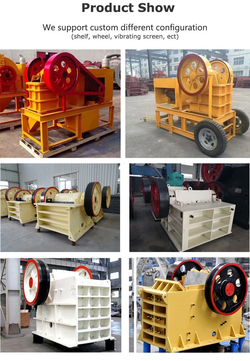 10-100 Ton Per Hour Portable Mobile Diesel Engine Stone Rock Jaw Crusher Crushing