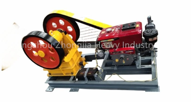 Small Mobile Gold Ore Primary Crushing Equipment Stone Aggregate Mining Machine Jaw Crusher with Diesel Engine