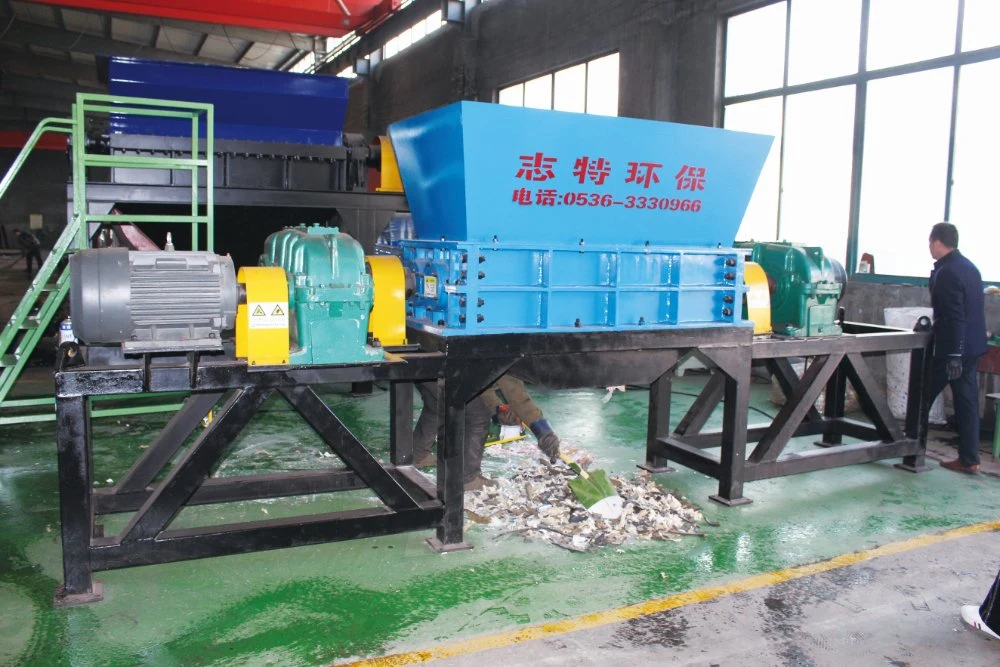 Animal Bones/All Kinds of Meat/Domestic Waste/Solid Waste Double Shaft Shredder Crusher