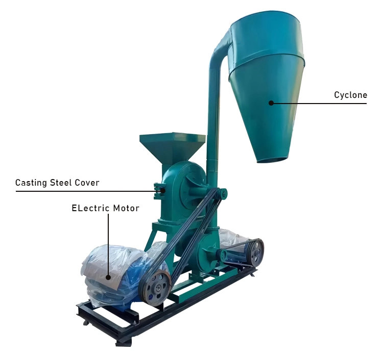 Corn Crushing Machine Flour Processing Machine Grinder Maize Mills Grain Crusher