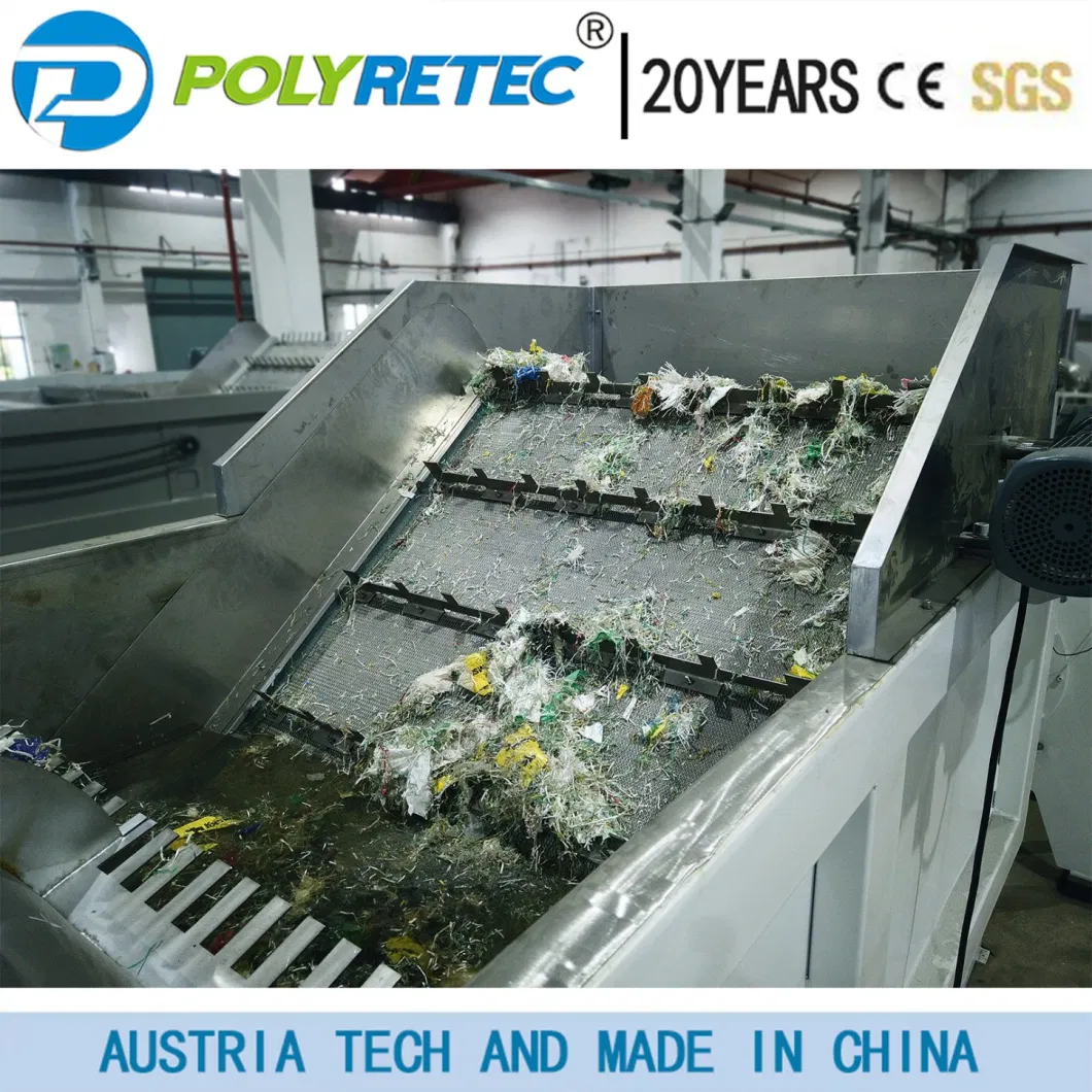 Plastic PP PE Pet Film Bags Bottle Crushing Washing Recycling Machine Line