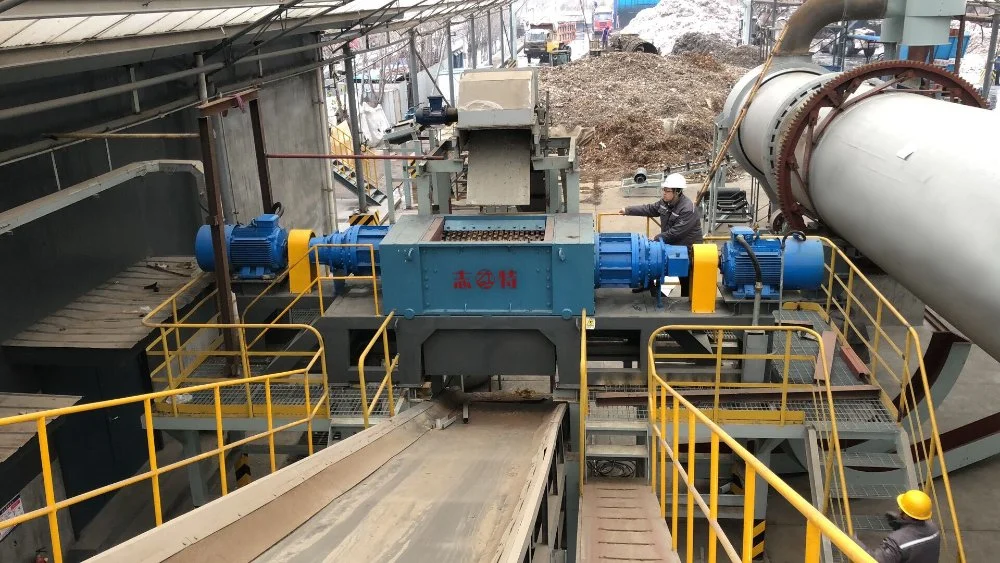 Animal Bones/All Kinds of Meat/Domestic Waste/Solid Waste Double Shaft Shredder Crusher