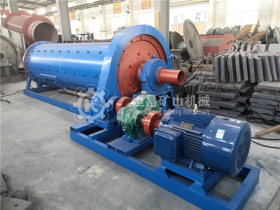 Small Capacity Gold Mining Wet Grinding Mill Machine 500kg Per Hour 600X1200 Horizontal Diesel Engine Ball Mill