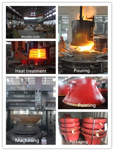 High Manganese Casting Crusher Wear Parts Cone Liners