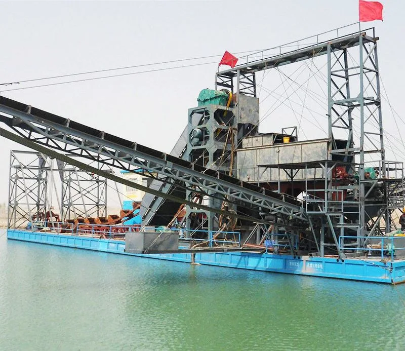 Large Capacity 300t River Gold Diamond Mining Machine