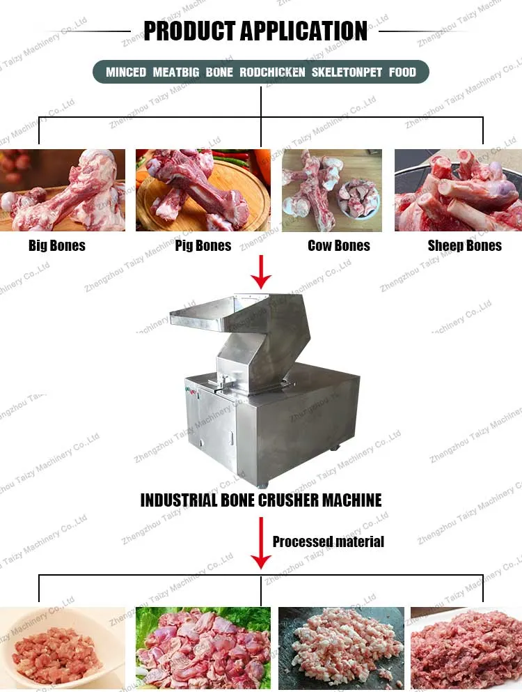 High Quality Animal Bone Crusher Beef Bone Crusher Pet Treats Processing Equipment