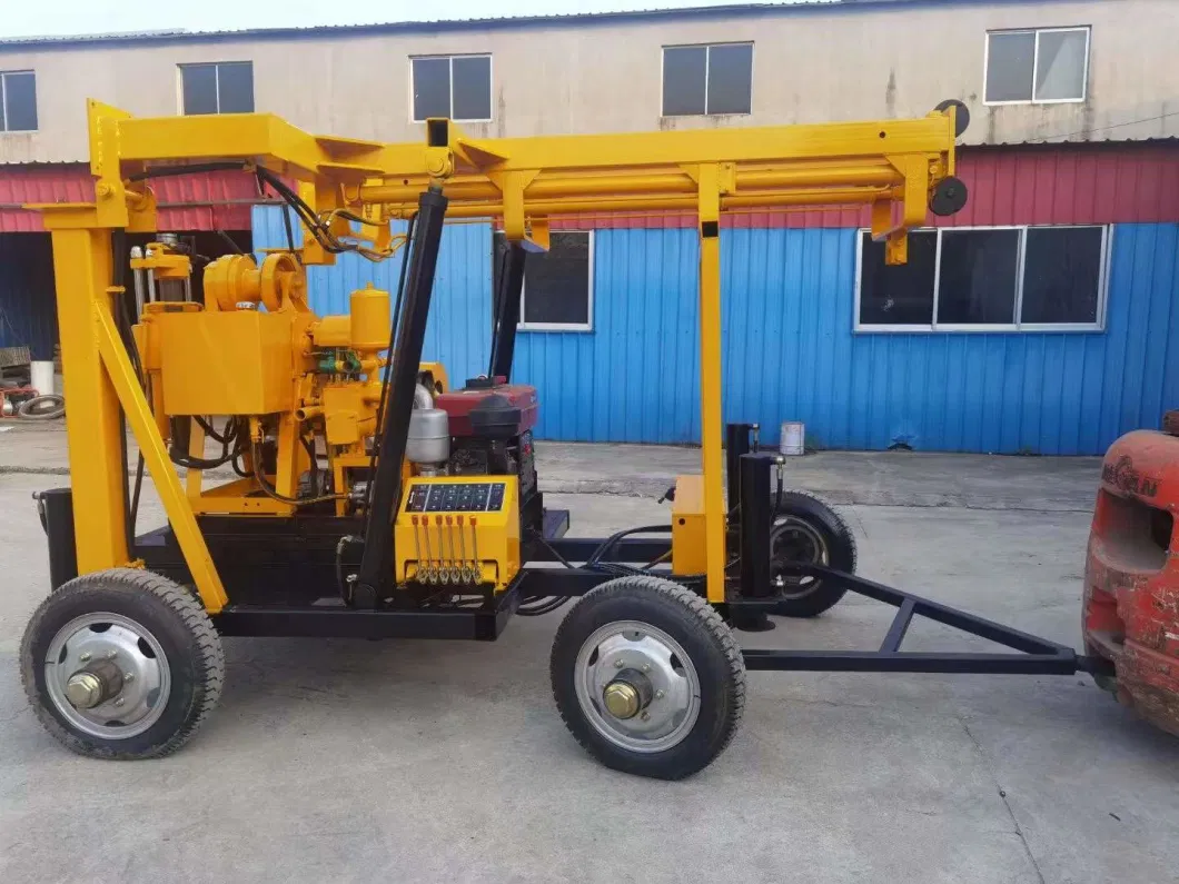 200m Rig Trailer Type Borehole Drilling Machine Water Well Drilling Machine Water Drilling Machine