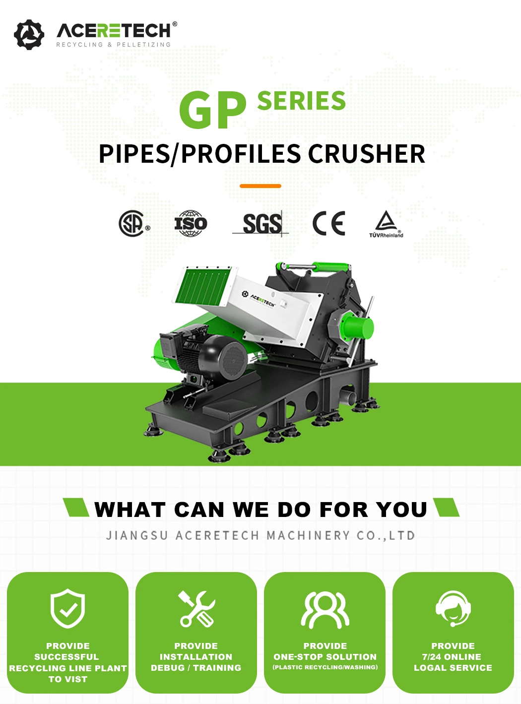 One Stop for All Service Industrial Plastic Crushers