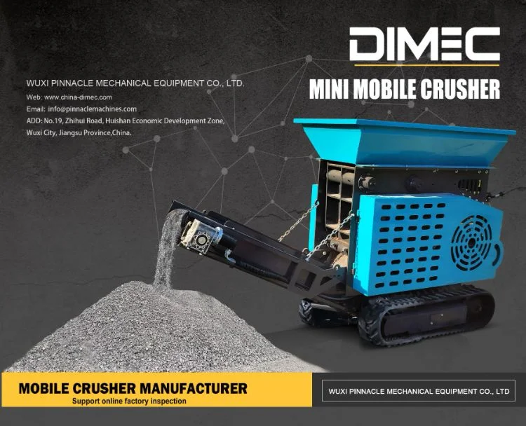 Mini Mobile Small Portable Stone Rock Concrete Crushing Jaw Crusher Concrete Crusher