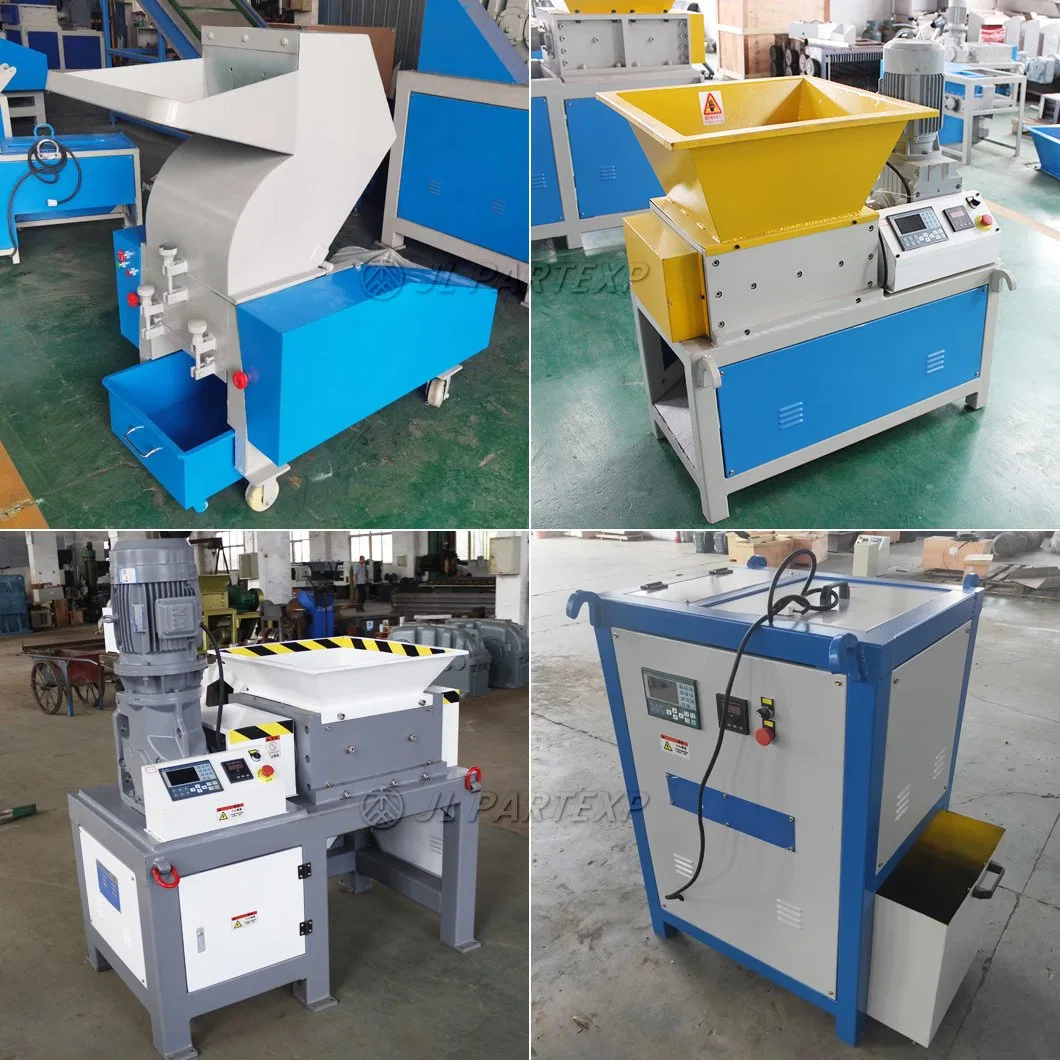 Single Shaft Industrial Plastic Plexiglass Fiber/Glass Bottlepulverizer Crusher Lump Shredder Chipper