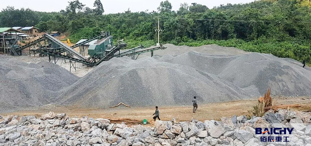 Complete Set Stationary Rock Granite Limestone Gravel Complete Quarry Crushing Stone Crusher Plant 100 Tph