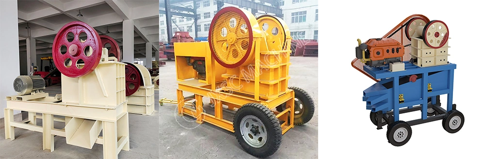 Large Capacity PE 250 X 400 Mini Small Primary Quarry Mining Crushing Stone Rock Ore Sand Mobile Diesel Granite Limestone Gravel Jaw Crusher Machine on Sale