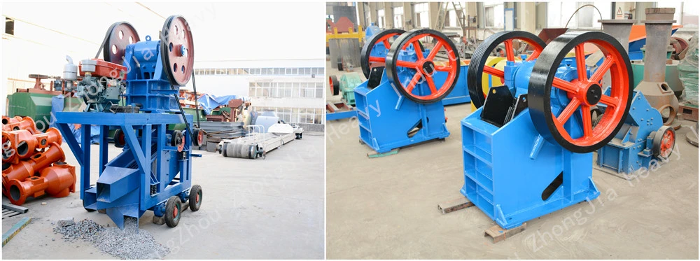 Small Mobile Gold Ore Primary Crushing Equipment Stone Aggregate Mining Machine Jaw Crusher with Diesel Engine