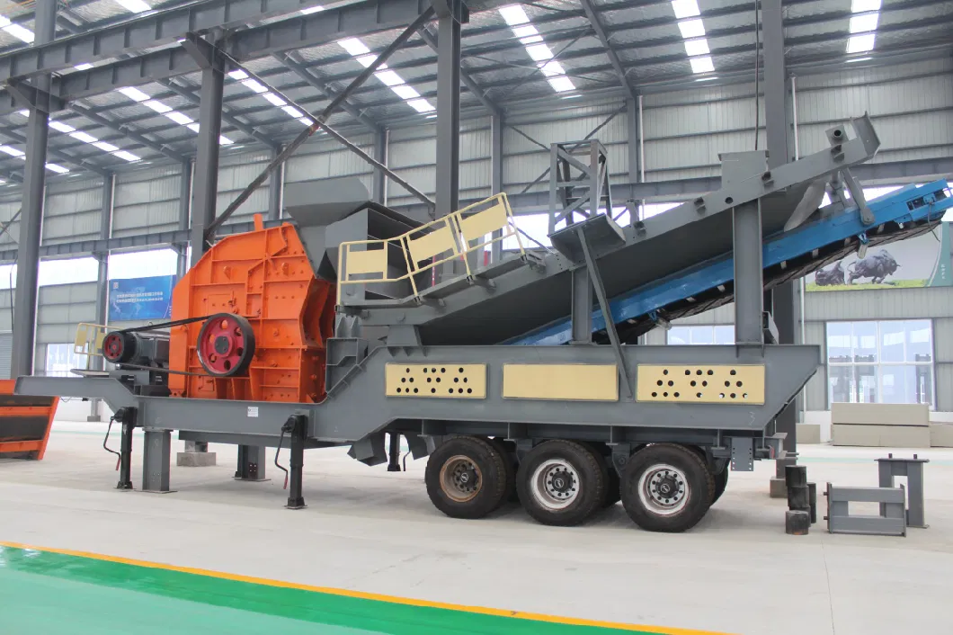 Tire-Mounted Mobile Crushing Plant for Mining