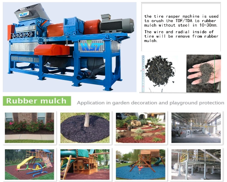 Tire Recycling Companies Tire Rasper Machine Waste Tire Shredding Business Used Tyre Crushing Cutting Machine Tyre Cracker