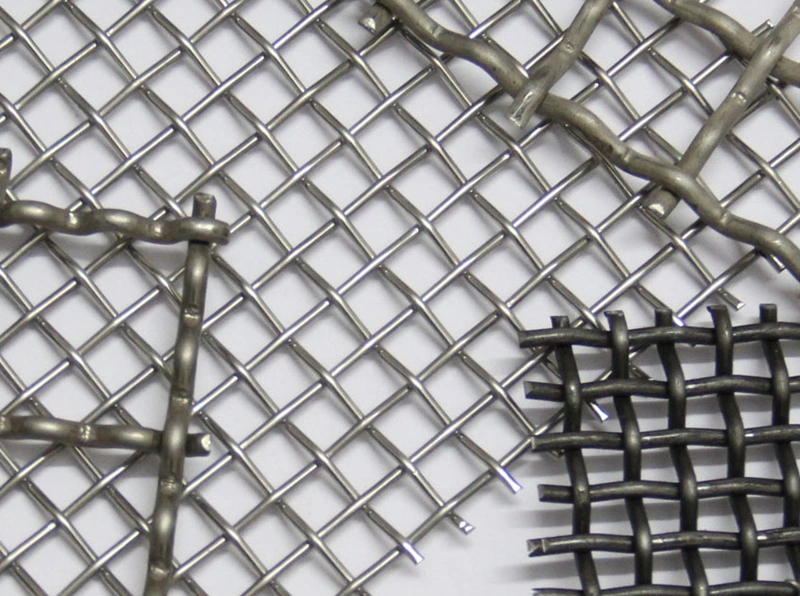 4 6 8 10 Mesh Stainless Steel 430 Woven Square Hole Metal Spring Wire Crusher Screen