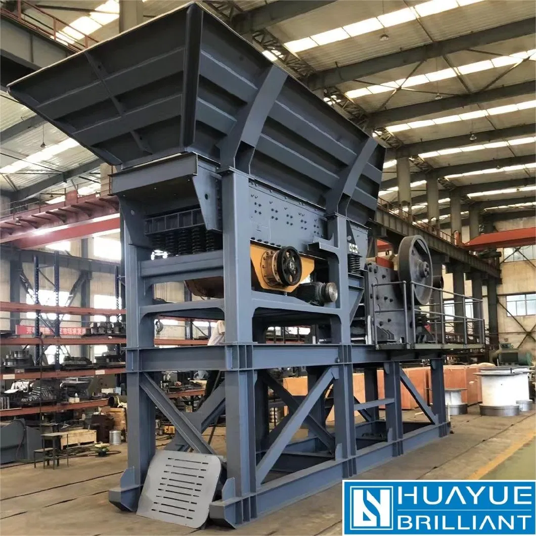 Mining Quarry Mobile Coal Rock Impact Stone Crushing and Sand Gravel Screening Plant Primary Concrete Waste Jaw Crusher for Sale