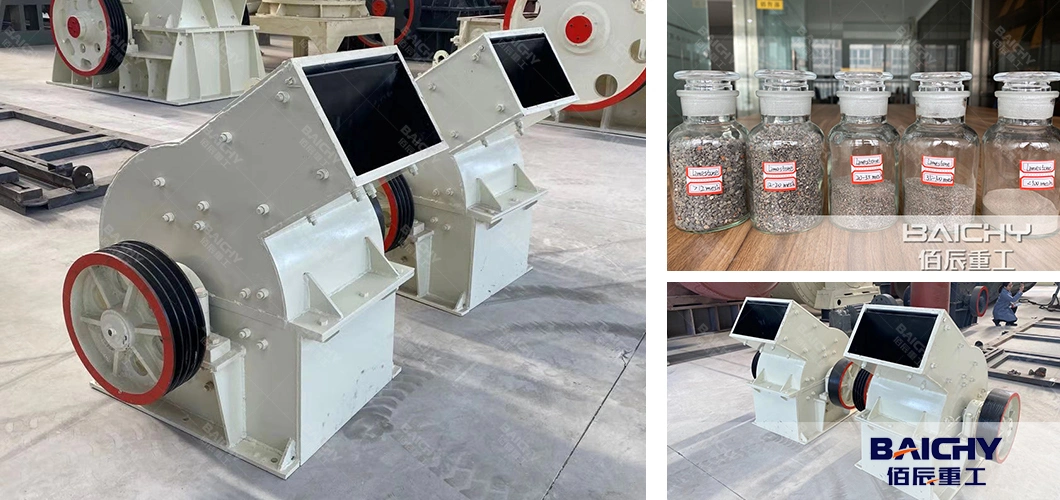 Small Coal Soil Slag Gravel Sand Stone Crusher, Gold Ore Hammer Mill Crusher, PC600X400 Portable Limestone Diesel Hammer Crusher