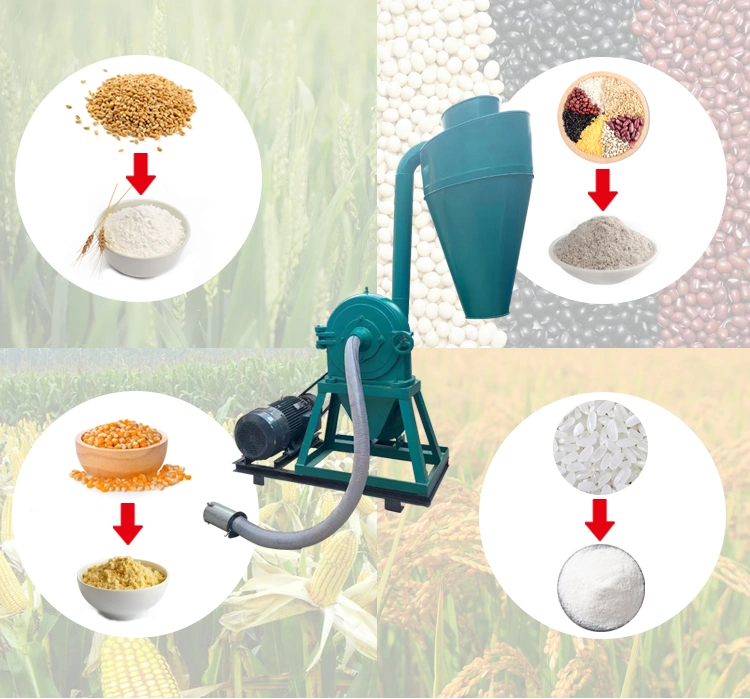 Corn Crushing Machine Flour Processing Machine Grinder Maize Mills Grain Crusher