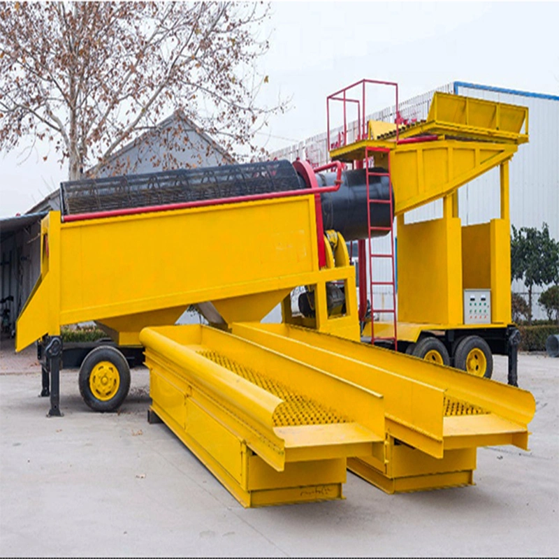 Large Capacity Trommel Rotary Scrubber Mud Gold Mining Equipment