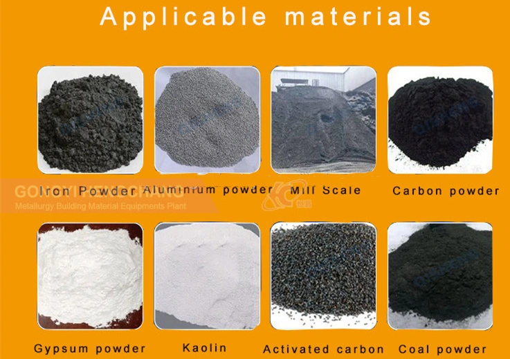 Large Capacity Coal Iron Carbon Sludge Ore Charcoal Briquette Making Machine