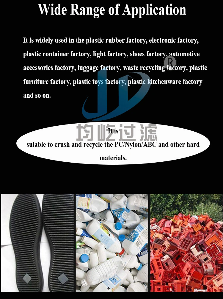 High Efficiency Plastic Crusher for All Kinds of Recycled Plastics