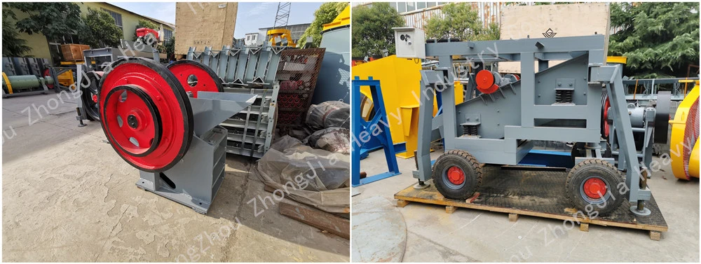 Small Mobile Gold Ore Primary Crushing Equipment Stone Aggregate Mining Machine Jaw Crusher with Diesel Engine