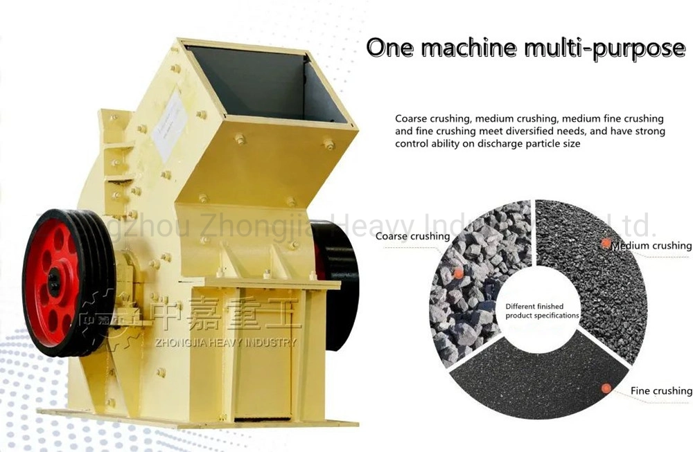 Factory Price Small Capacity Limestone Rock Stone Crushing Machine Mining Portable Diesel Engine Hammer Crusher